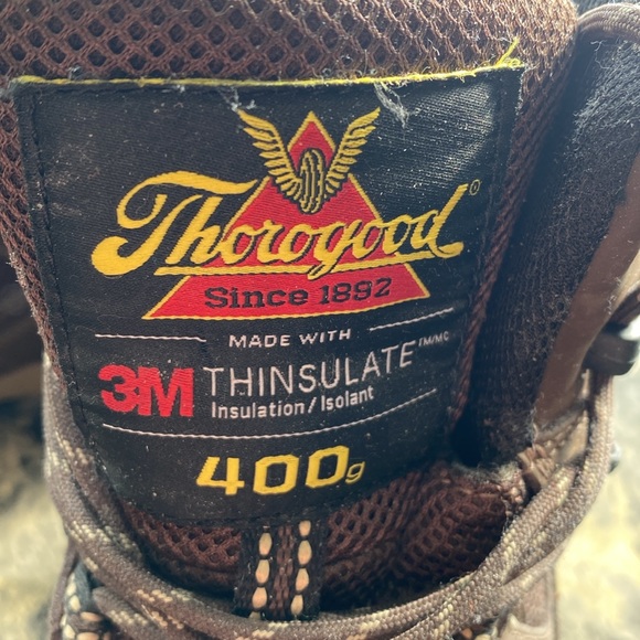 Thorogood boots , hiking ,snow, rough country boots, men’s size 10 wide US, UK 9 main image 4